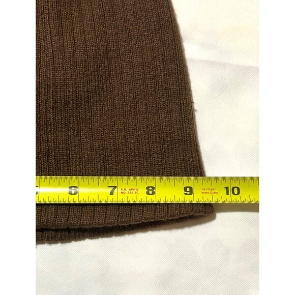 Playboy Club Brown Knit Beanie Hat Embroidered One Size Acrylic Y2K Streetwear - Picture 4 of 6